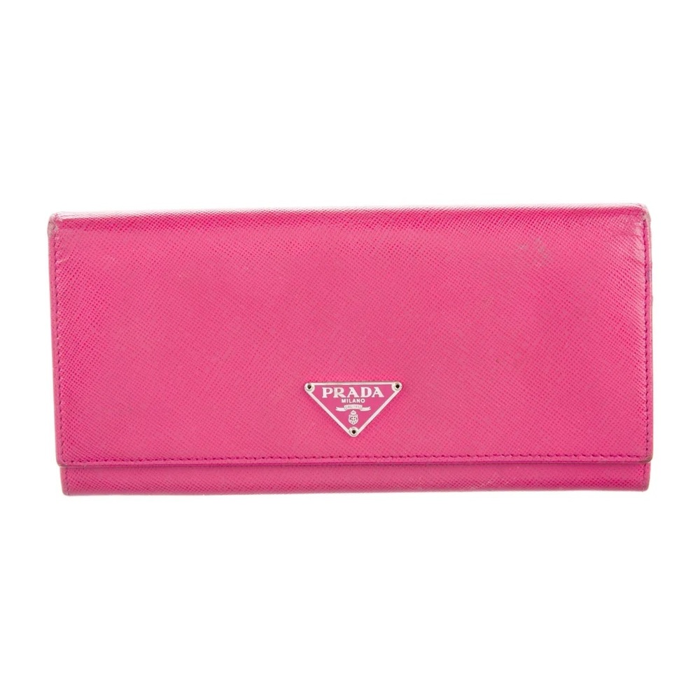 Prada Saffiano Continental Leather Wallet